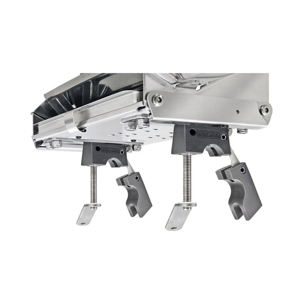 Magma Dual Horizontal Round Rail Mount for Rectangular Grill & Table Mounts