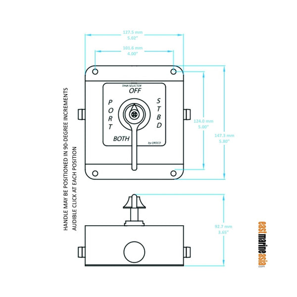 Groco TS-350-T Tank Selector Kit