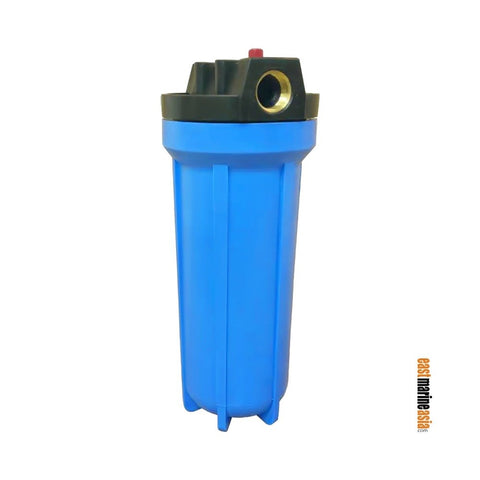 All Blue PP Water 10" Filter Housing, Brass Threaded
