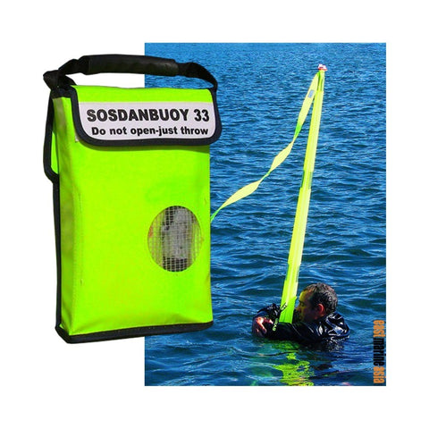 SOS Marine Inflatable Marker & Rescue Dan Buoy