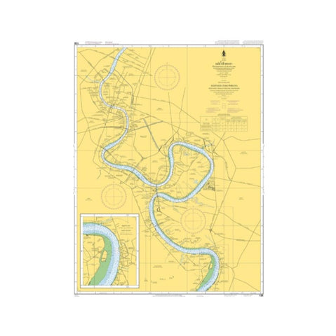 Marine Chart Thailand (Gulf of Thai - East) 138 Samut Prakan to Krung Thon Bridge