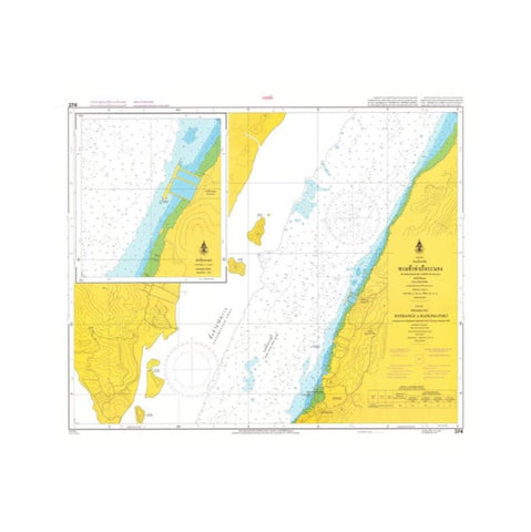 Marine Chart Thailand (Andaman) 374 Entrance to Ranong Port