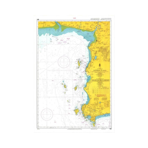 Marine Chart Thailand (Gulf of Thai - East) 142 Pak Nam Chao Phraaya to Ko Raet