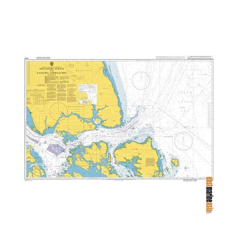 British Admiralty Nautical Chart #2403 Singapore Strait and Eastern Approaches