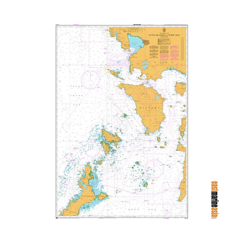 British Admiralty Nautical Chart #4414 Cuyo Islands to Subic Bay