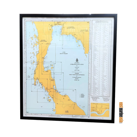 Marine Chart Thailand Framed?Nautical Charts Index