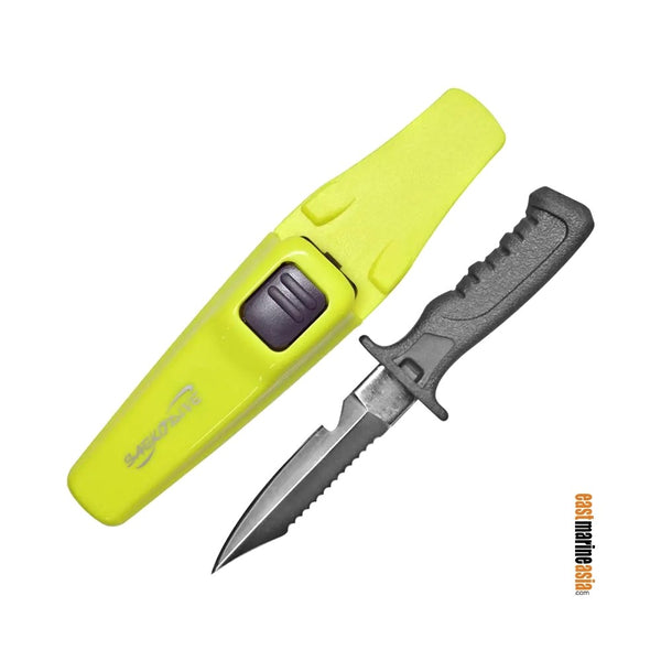 Saekodive 3007 Stainless Dive Knife with Plastic Sheath