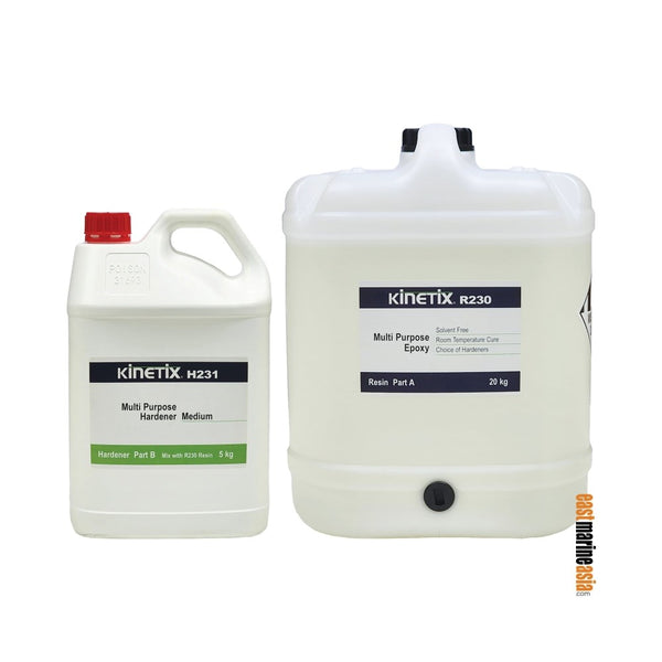 Kinetix R230 Multi Purpose Epoxy Resin with H231 Medium Hardener Kit