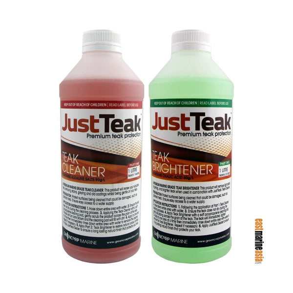 JustTeak Teak Cleaner & Brightener Kit (Part 1 & 2)