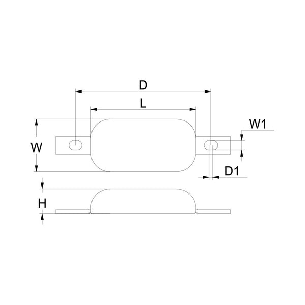 Martyr CMHT1Z Combo Hull Anode - Zinc