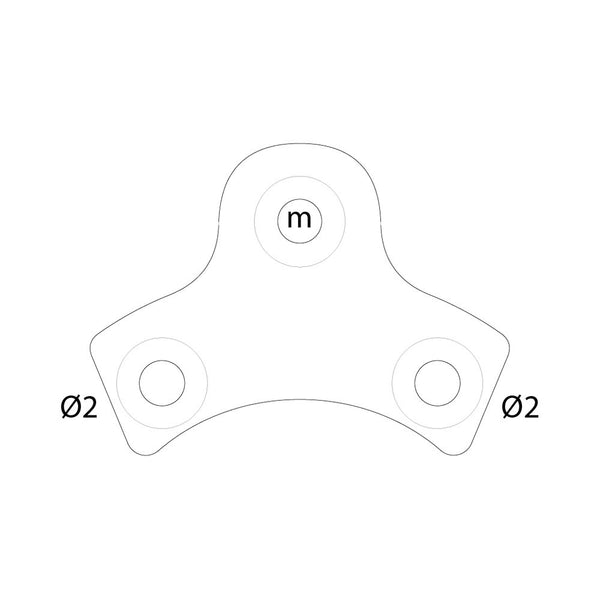 Tecnoseal PLAC-1 Yanmar Saildrive Split Ring Anode Adapter - Stainless Steel