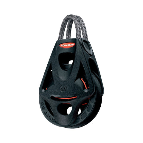 Ronstan Series 40 BB Single Orbit Block - Becket, Dyneema Link Head