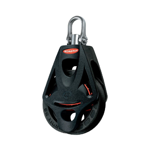 Ronstan Series 40 BB Single Orbit Block - Becket, Swivel Shackle Head