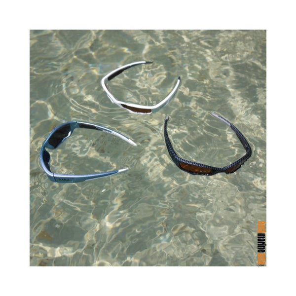 Barz Optics The Grom Floating Polarised Kids Sunglasses - Gloss Carbon with Neoprene Case & Retainer