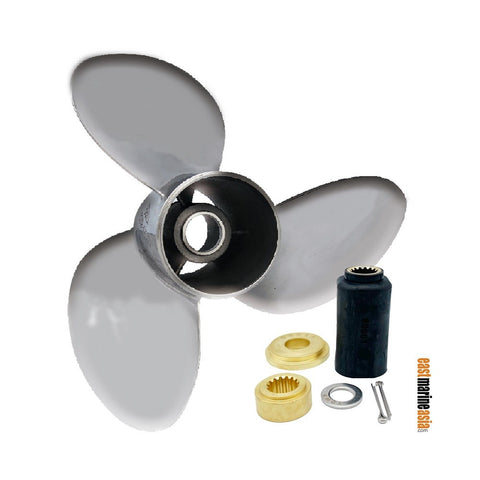 Polastorm Yamaha 150-300 hp 3 Blades Stainless Steel Outboard Propeller c/w Interchangeable Hub