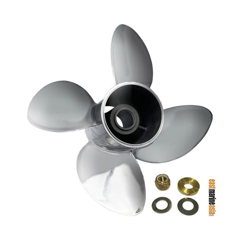Polastorm Mercury 115 hp & Above 4 Blades Stainless Steel Outboard Propeller c/w Interchangeable Hub