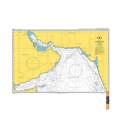 British Admiralty Nautical Chart #4705 Arabian Sea