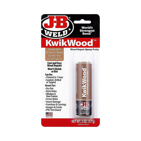 J-B Weld KwikWood Wood Repair Epoxy Putty Stick